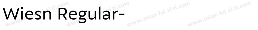 Wiesn Regular字体转换